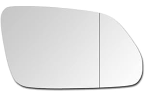 PS-T Spiegelglas zum Kleben Ersatzspiegelglas Außenspiegel Rechts Beifahrerseite Asphärisch für VW POLO 9N 2005-2009