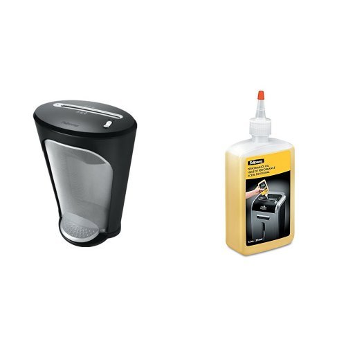 Fellowes Powershred DS-1 Cross-Cut Shredder with SafeSense Technology and Oil Bundle