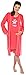 Zeta Ville Maternity - Women's Nursing Nightdress Robe Set Labour Hospital 126c (Coral, UK 12)