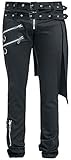 Gothic, Industrial, Rockwear Vixxsin Graves Pant Slim Fit Stoffhose schwarz W32L34