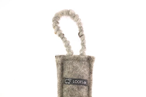 LOOFS-Design Tür Klemmschutz Türstopper Türkordel Doorstop klein HELLGRAU - 2