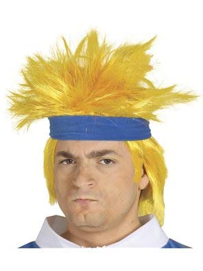 FIESTAS GUIRCA S.L. Parrucca Naruto Gialla con Fascia