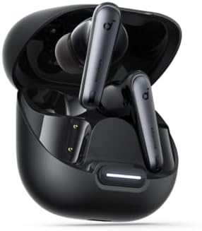 Soundcore by Anker Liberty 4 NC - Cuffie Bluetooth con cancellazione del rumore, 98,5% di cancellazione del rumore, adattive per orecchie e ambiente, riproduzione 50H (nero)(Ricondizionato)