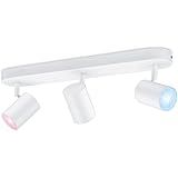 WiZ Faretto Smart Imageo WiFi, Luce Bianca o Colorata Dimmerabile, 3x5W, 3 Punti Luce, Bianco, Tecnologia SpaceSense, Control