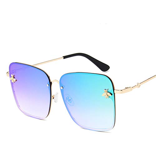 Preisvergleich Produktbild Rahmensonnenbrille-Dame der kleinen Bienendekoration großes buntes Kastensonnenbrilleblau