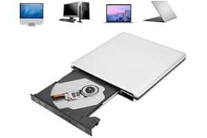 Dpofirs Reproductor BLU Ray para PC, USB 3.0 BLU Ray, Unidad óptica Externa, grabadora de Discos, DVD, CD, BD, por defecto