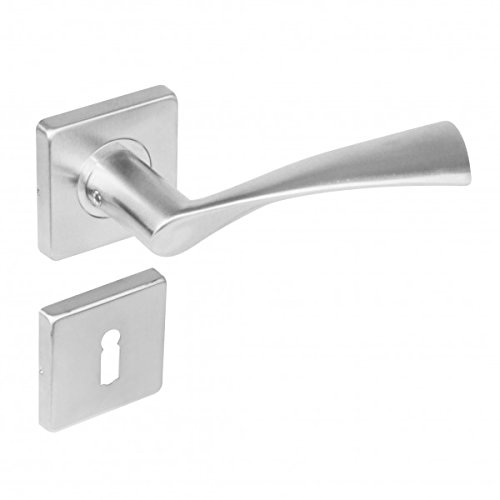 Preisvergleich Produktbild 2x Türgriff-Garnitur aus Edelstahl NOVA