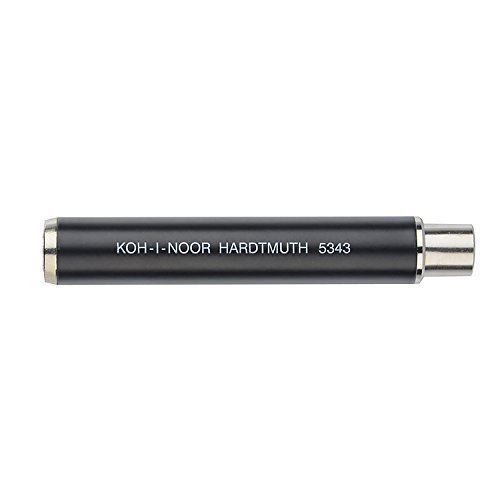 Koh-I-Noor 5343 Kreidehalter, schwarz aus metall, für runde 9 - 10 mm Kreide