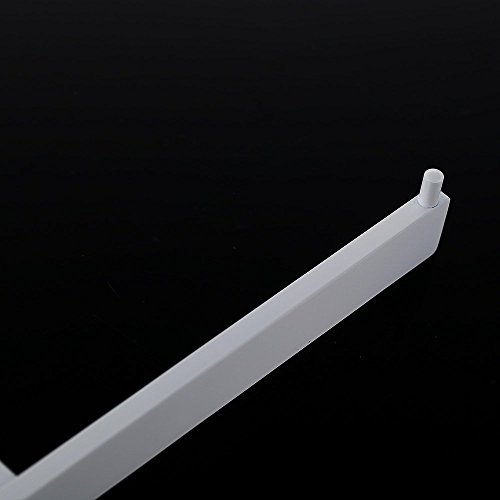 Homelody Elegant Weiß rostfrei SS304 Edelstahl Handtuchhalter Handtuchstange Badetuchstange - 5