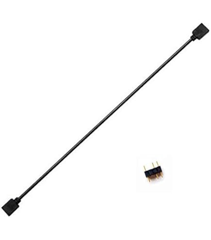 Cavo Estensione ARGB 50cm - Connettore 3 Pin Femmina Per Strisce LED 5050/3528 | Adattatore Illuminazione - Foto 8