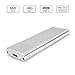 Price comparison product image 6amLifestyle USB C M.2 NGFF Hard Drive Enclosure, SATA to USB C SSD Caddy Case Support 2230 2242 2260 2280 SSD with Speed up to 10Gbps, Silver Color