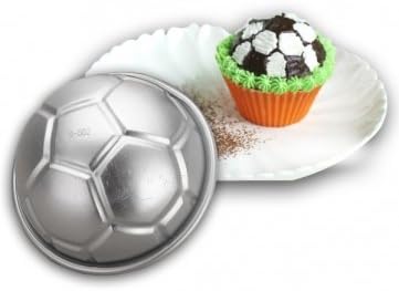 UR Bakeware 3D Football Shaped Aluminum Birthday Cake Baking Mould