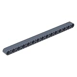 LEGO Technik - 10 Liftarme Lochbalken mit 1x15 Noppen im neuen dunkelgrau - Lego