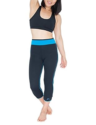 Delfin Spa Panty Shaper sudation - Capri en néoprène, Black/Blue, taille S