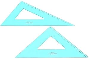 FIICO Arda - Set di Squadre 45° e 60° Tecnoschool 35 cm - MG-ADA-60335SS