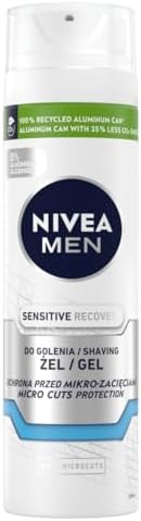 NIVEA MEN Sensitive Recovery Gel da barba rigenerante da uomo, 200 ml