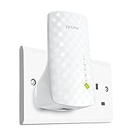 Tp-Link Re200 Ac750 Universal Dual Band Range Extender, Broadband/Wi-Fi Extender, Wi-Fi Booster/Hotspot With Ethernet Port, Plug And Play, Smart Signal Indicator, Uk Plug