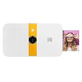 Llévate una sonrisa, ve al milímetro, no más correr fuera de pilas;  su cámara de impresión instantánea es recargable a través del cable mini usb incluido;  disfruta de hasta 40 impresiones en una sola carga mientras que también ve y edita fotos en memoria o en formato microsd