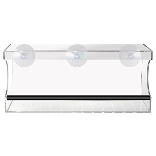 PEDY Großer Fenster Vogelfutterspender, Transparenter Saugfuß Durchsichtiger Vogelhaus Fenster Vogelfutterspender Großer Acryl Vogelfutterspender Vogelfutterstation - 3