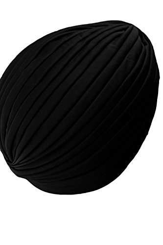 Aus Polyester-Turban Sun Mütze Hut schwarz - 2