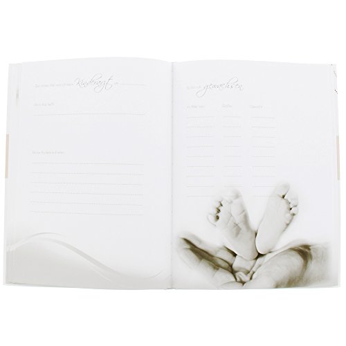 Goldbuch Babytagebuch Lovely blau 21x28cm, 44 illustrierte Seiten mit Pergamin, Leinen bedruckt, 11086 - 4