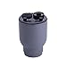 Produktbild HJYQ Auto Luftreiniger Mehrere Funktionen Auto Aromatherapie Cup Elektrische Gerät als Luftreiniger Lufterfrischer Unterstützung 2 USB-Gebühr Für Auto,Gray