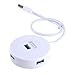 Produktbild Huixing Pragmatic Round Video Games Zubehör USB 3.0 Super Speed 4 Ports HUB Splitter White @
