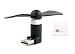 Produktbild DURAGADGET Mini Ventilator + Tuch für TrekStor Primebook (P14B / C13B / C11) | Surfbook (E11B / A13B) | Yourbook C11B