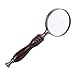 Produktbild 10x Handheld Lupe Ebenholz Griff Alter Mann Lesebuch Karte Geschenk Metall Hd Magnifing Glas