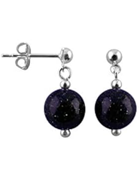 Sunsara Traumsteinshop Ohrstecker mit Hänger - Blaufluss 3345