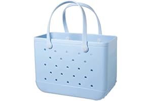 QZJIJOSEN Oversized Rubber Beach Bags, Waterproof Beach Tote, Portable Travel Bags Washable handbag for Beach Sports