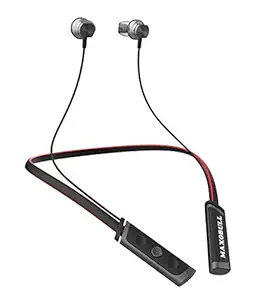 MAXOBULL Wireless Bluetooth In Ear Neckband Headphone with Mic (Red)