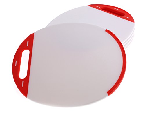 Schneidebrett oval 27 x 23 x 1 cm im 6er Set - 2