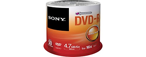 Sony 50DMR47SP DVD-R Rohlinge (16x Speed, 4,7GB, 120 Min, 50-er Stück Spindel) - 2