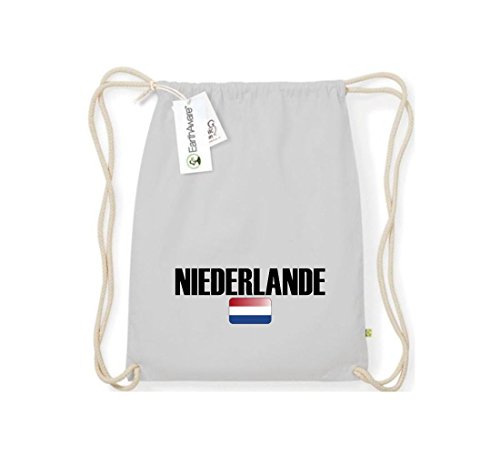 Shirtstown Organic Gymsac Niederlande Land Länder Fussball, hellgrau