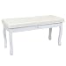 Produktbild Songmics Weiß Hocker Bank für Schminktisch Betthocker Sitzbank 100 x 50 x 40 cm (B x H x T) RDS10W