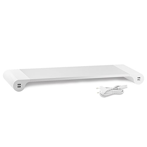 Monitor Untersatz Ablage Unterlage Multifunction Space Bar iMAC PC Monitor USB - 2