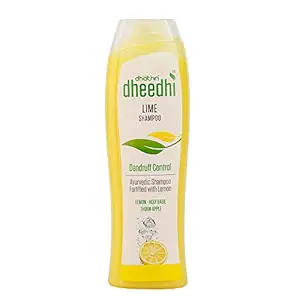 Dhathri Dheedhi Lime Shampoo 250ml | 100% Herbal | Anti Dandruff with Itch Control, Enriched with Vitamin C and B6, Ayush Premium Certified
