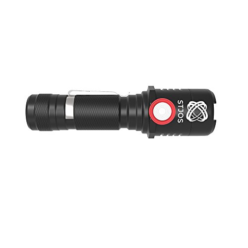 Led Taschenlampe extrem hell von STJOS mini, aufladbar mit USB, mit Akku, leicht und klein, XM-LU2, taktische taschenlampe, 3 Modus - 5