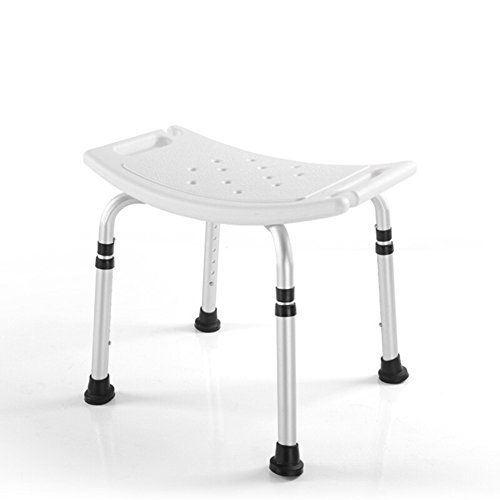 Preisvergleich Produktbild Duschhocker, Space Aluminium Höhenverstellbare PE-Platte Rutschfester Handlauf für Duschhocker Rückenlehne (Color : BACKREST)