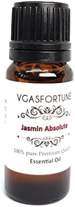 vgasfortune 100% Pure Jasmin in Jojoba, Premium Quality ESSENTIAL OIL 10ml