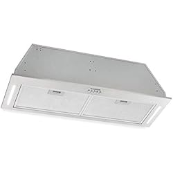 Klarstein Down Under - hotte aspirante, Encastré, 90cm, 590 m³/h d'air évacué, puissance moteur 190W en 3 niveaux, LED, acier inoxydable brossé, 61 dB silencieux, argent