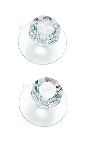 Preisvergleich Produktbild Outlook Design Italia VHB0Q00000 Diamond 2er Set Haken Handtuchhaken Mit Saugnapf