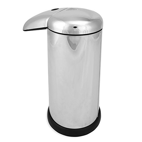 iHomeSet Automatischer Seifenspender/ Desinfektionsspender aus Edelstahl, kompakt, berührungslos, mit einer Hand bedienbar, für Badezimmer und Küche - 2