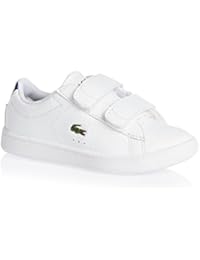 Lacoste - Zapatillas de sintético para niño blanco / azul, Unisex, blanco / azul, 6 UK - 23 EU