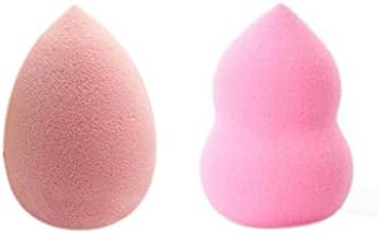 MAPZE Beauty Blender Makeup Sponge , One Tear Drap Shape + One Glass Shape
