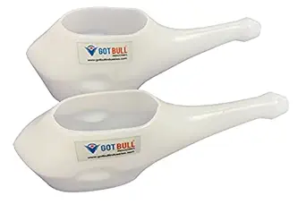 GOTBULL Jal Neti Pot for Sinus Congestion (Pack of 2)