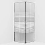 vidaXL Cabine de Douche Rectangulaire avec Porte Coulissante Salle d'Eau Salle de Bain Maison Intérieur Verre de Sécurité 70x70x185 cm