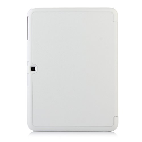 iHarbort® Samsung Galaxy Tab 4 10.1 Hülle – Ultra Slim Leder Tasche Hülle Etui Schutzhülle Für Samsung Galaxy Tab 4 10.1 Zoll T530 T535 Case Holder mit automatischer Weckfunktion (Galaxy Tab 4 10.1, Weiß) - 7