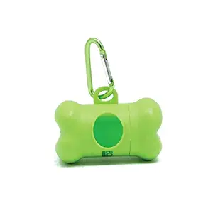 EcoJeannieTM Dog Poop Bag Dispenser with Stainless Steel Carabiner Clip (PB0007)- Dog Waste Poopbags Holder